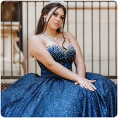 Retrato de debutante em festa de 15 anos no Buffet Dream Hall